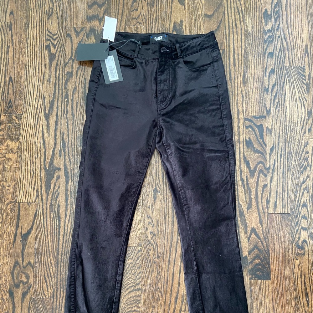 PAIGE black skinny velvet jeans!